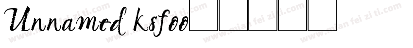 Unnamed ks-foo字体转换